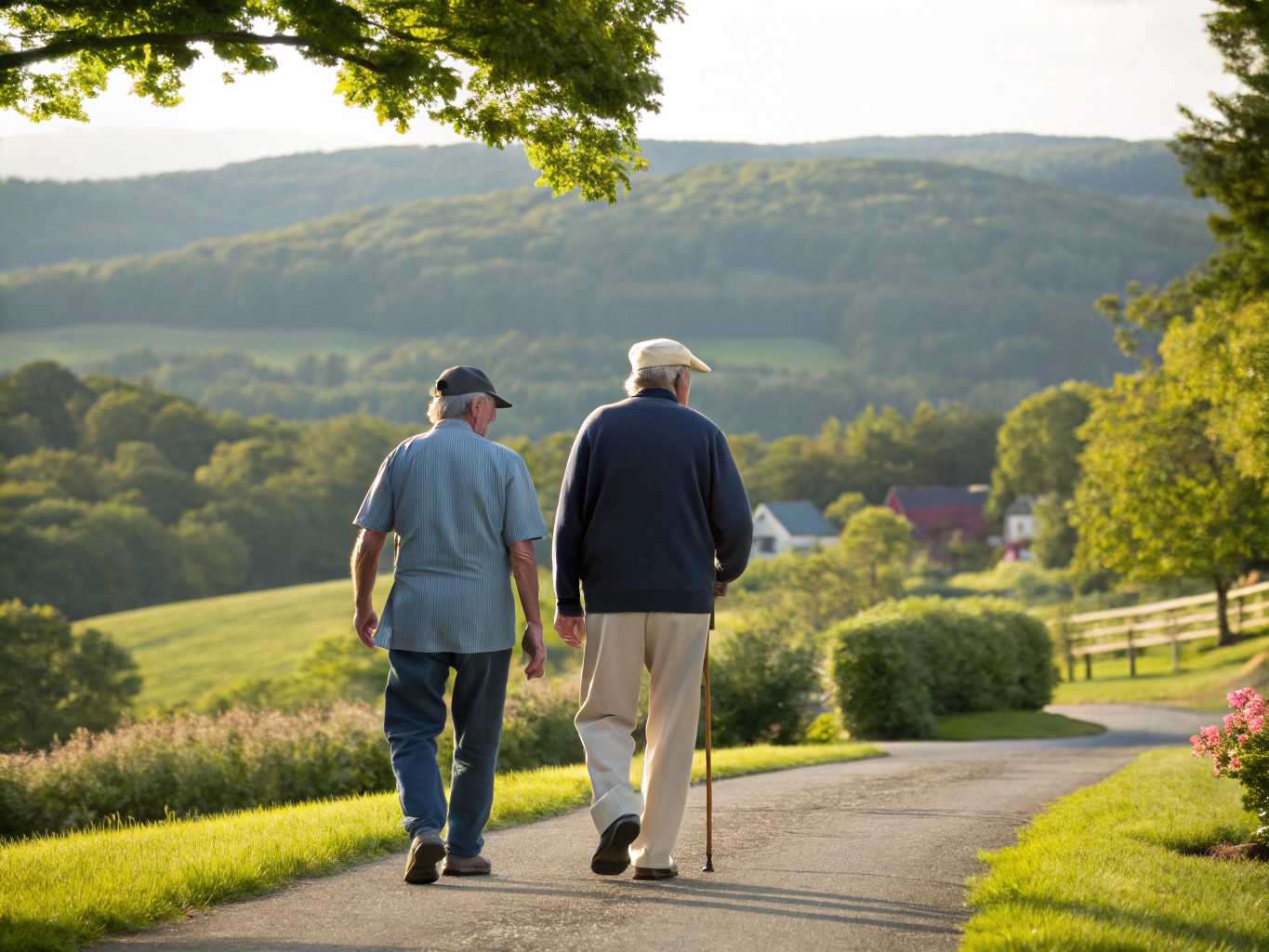 Home health aide assisting a senior resident in Boonton Township NJ Morris County