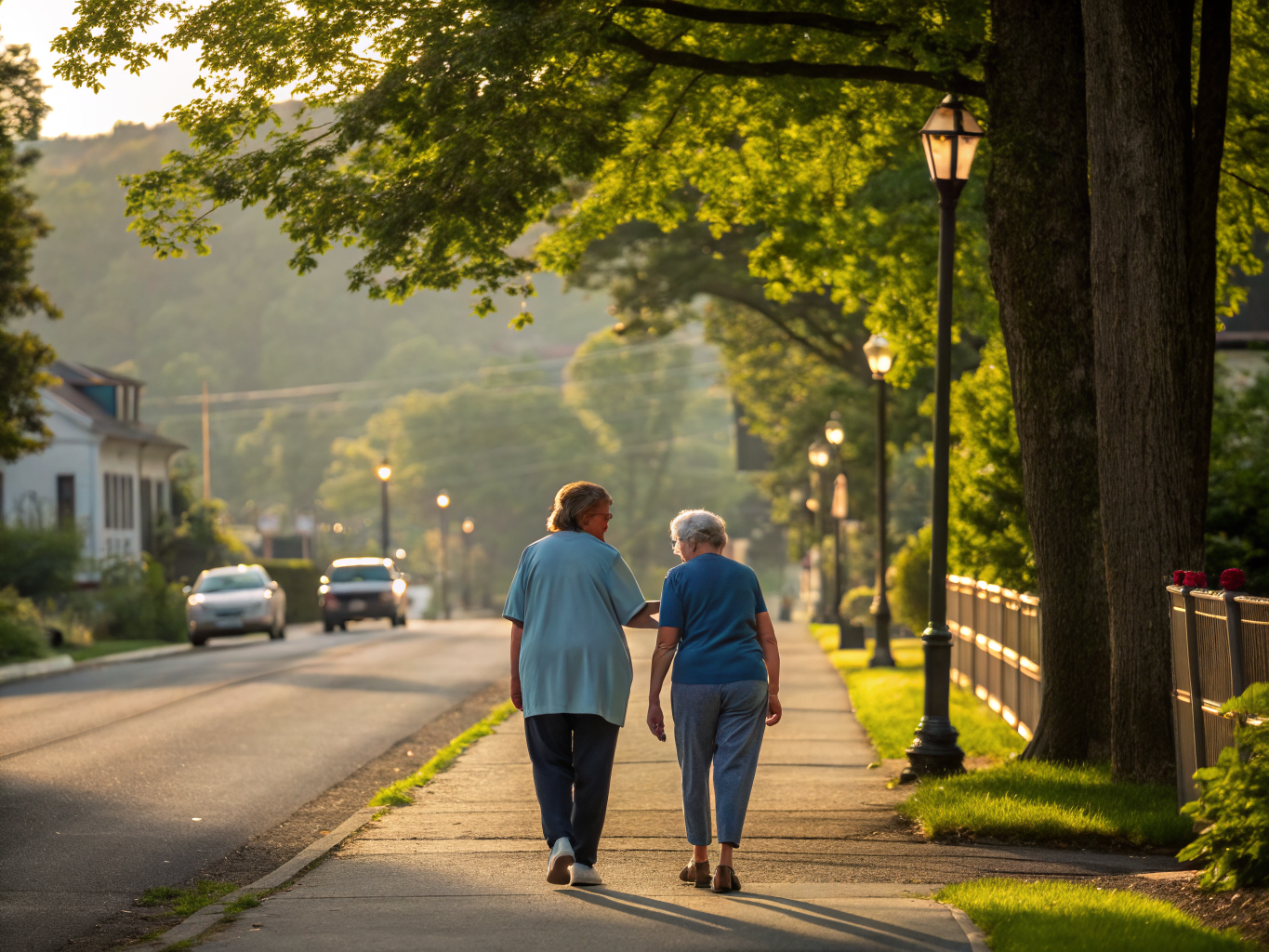 Home health aide assisting a senior resident in Butler NJ Morris County