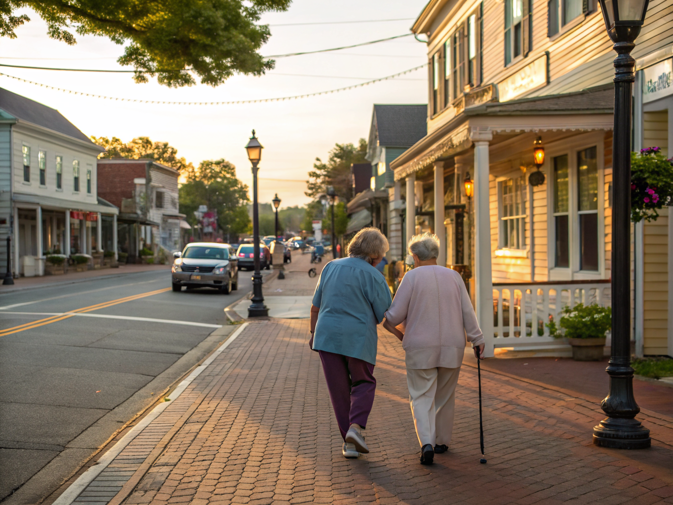 Home health aide assisting a senior resident in Freehold NJ Monmouth County