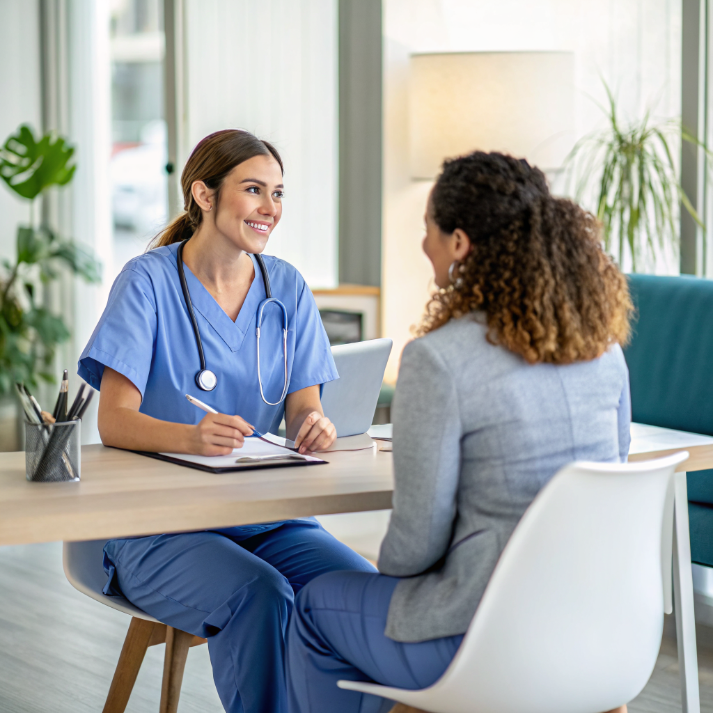 Caregiver job interview at a New Jersey home care agency