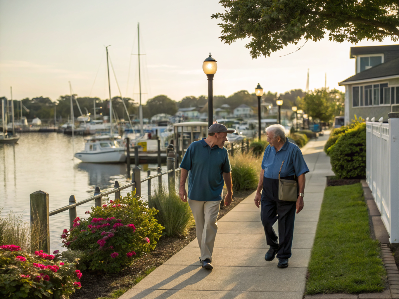 Home health aide providing care for a senior resident in Keyport NJ Monmouth County