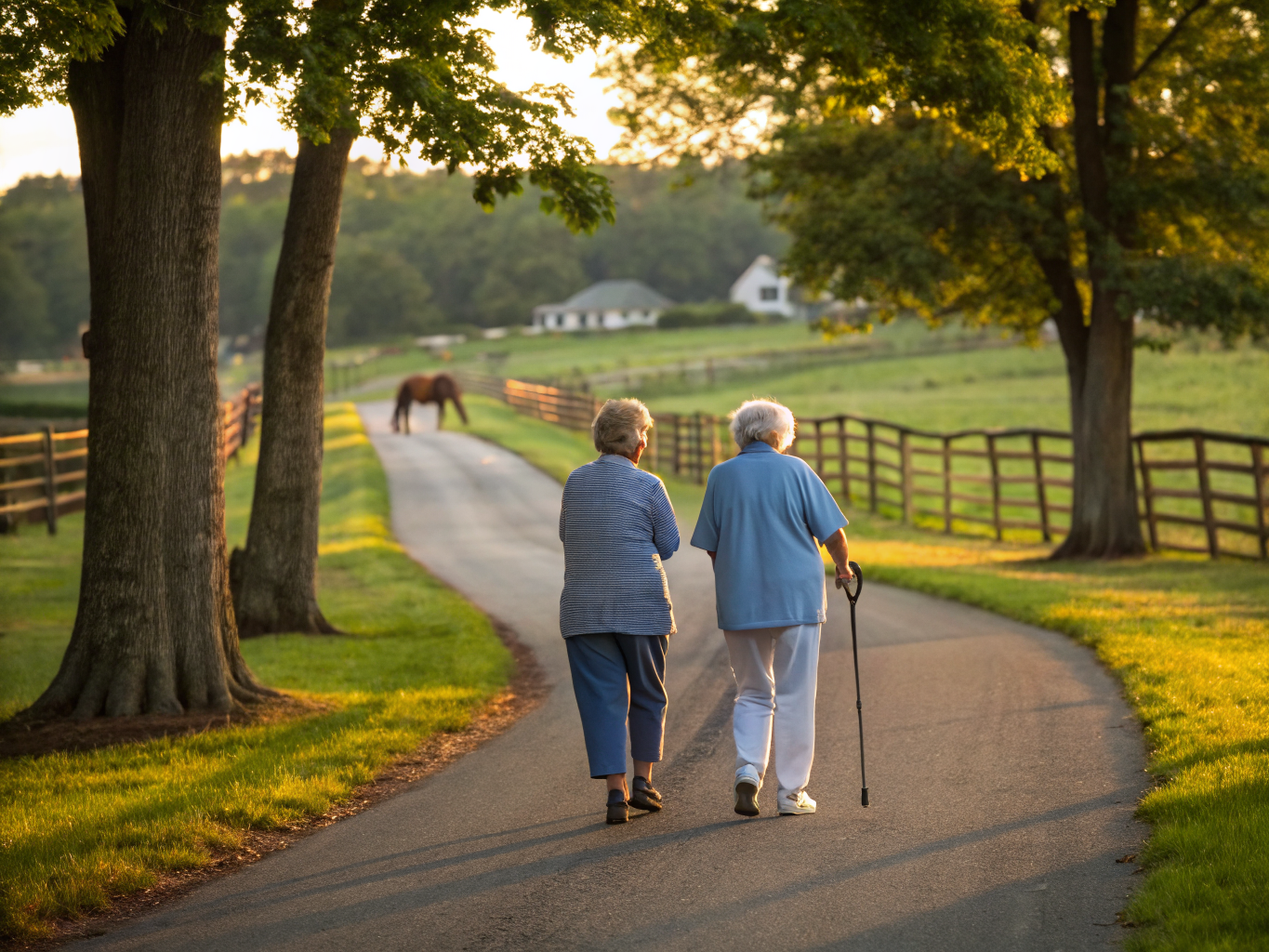 Home health aide assisting a senior resident in Mendham Borough/Mendham Township NJ Morris County
