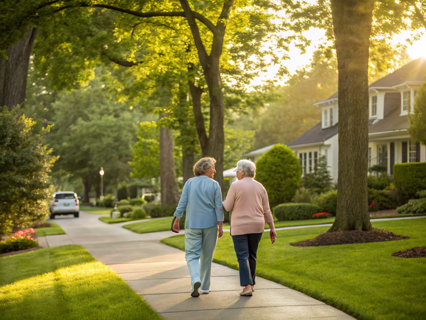 Home health aide assisting a senior resident in Ridgewood NJ Bergen County