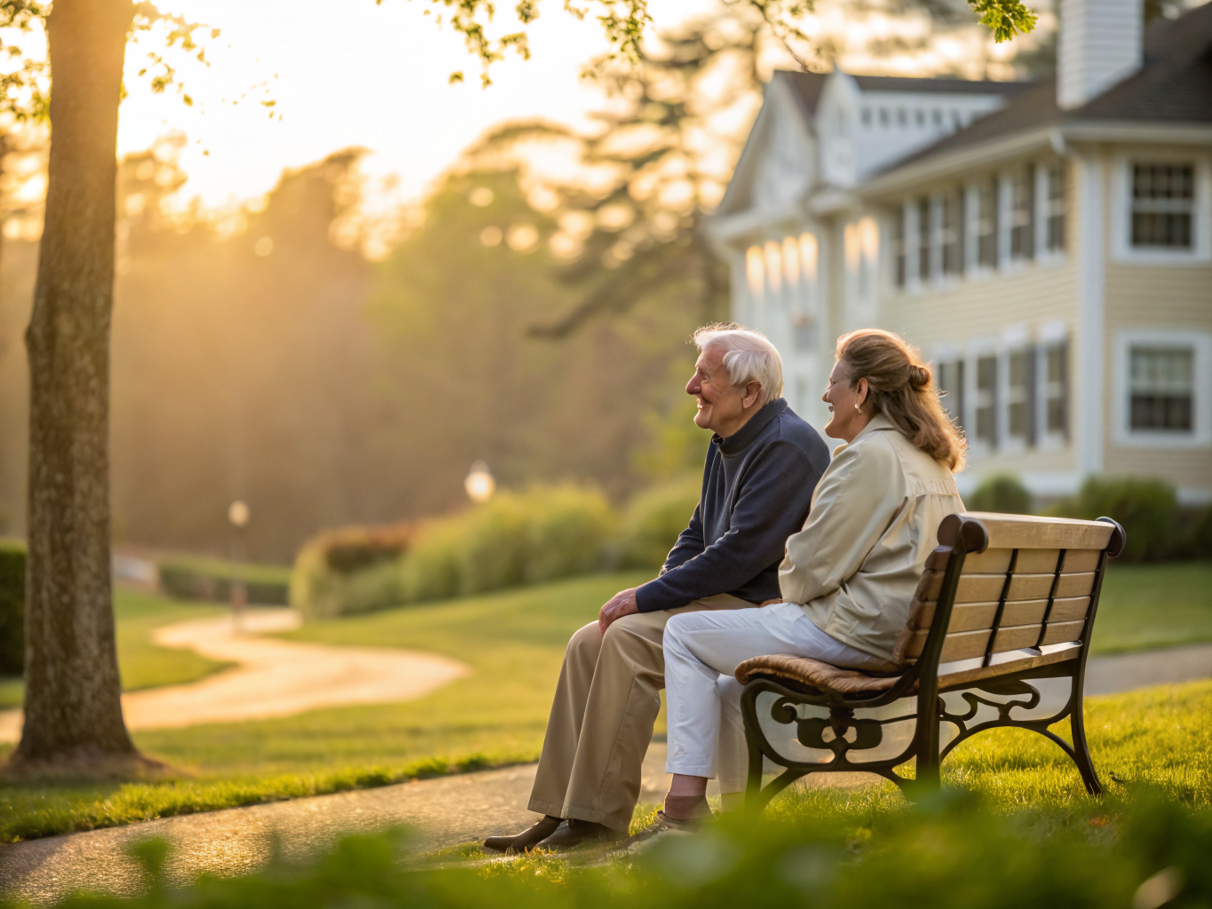 Home care services in Union County NJ — outdoor companionship with caregiver