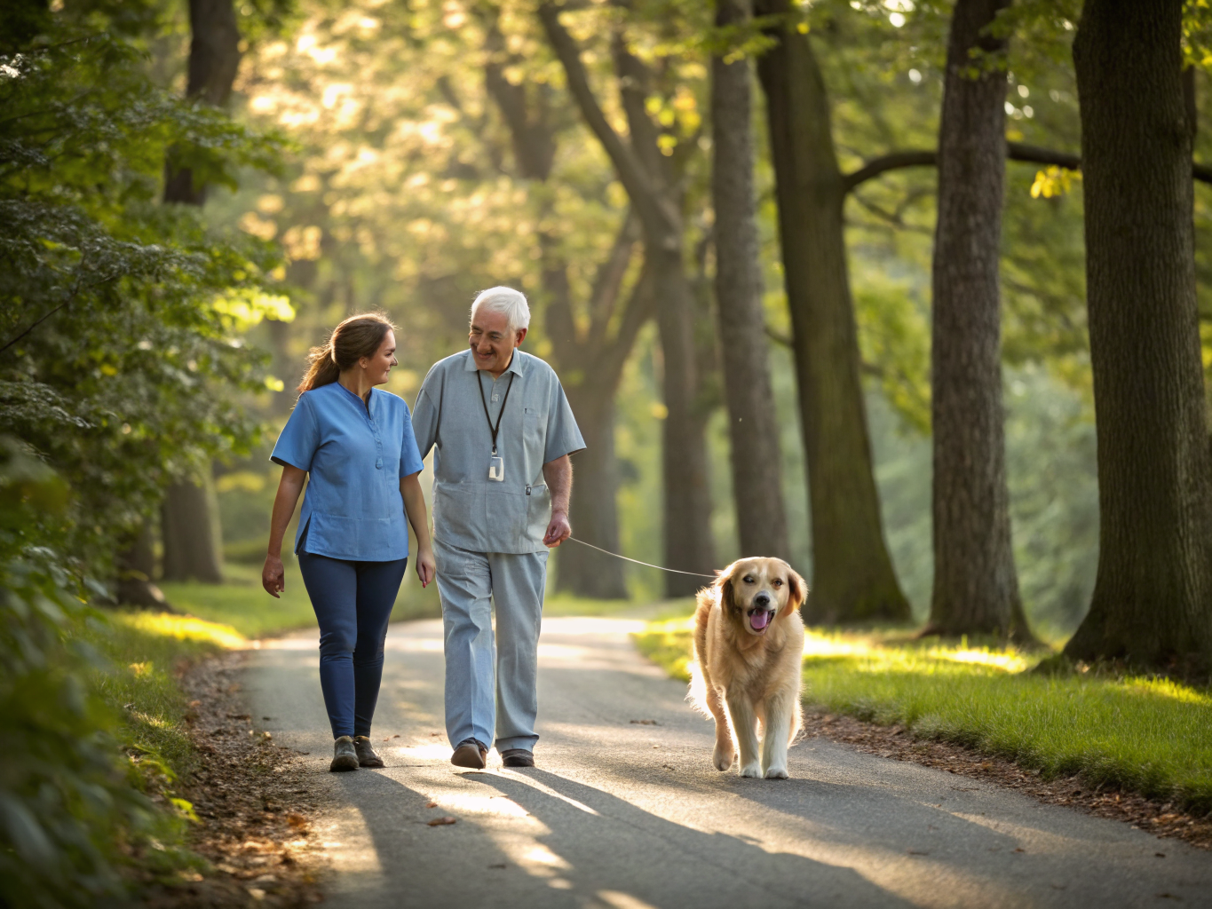 Home health aide providing care at Hunterdon Care Center in Flemington Hunterdon County NJ