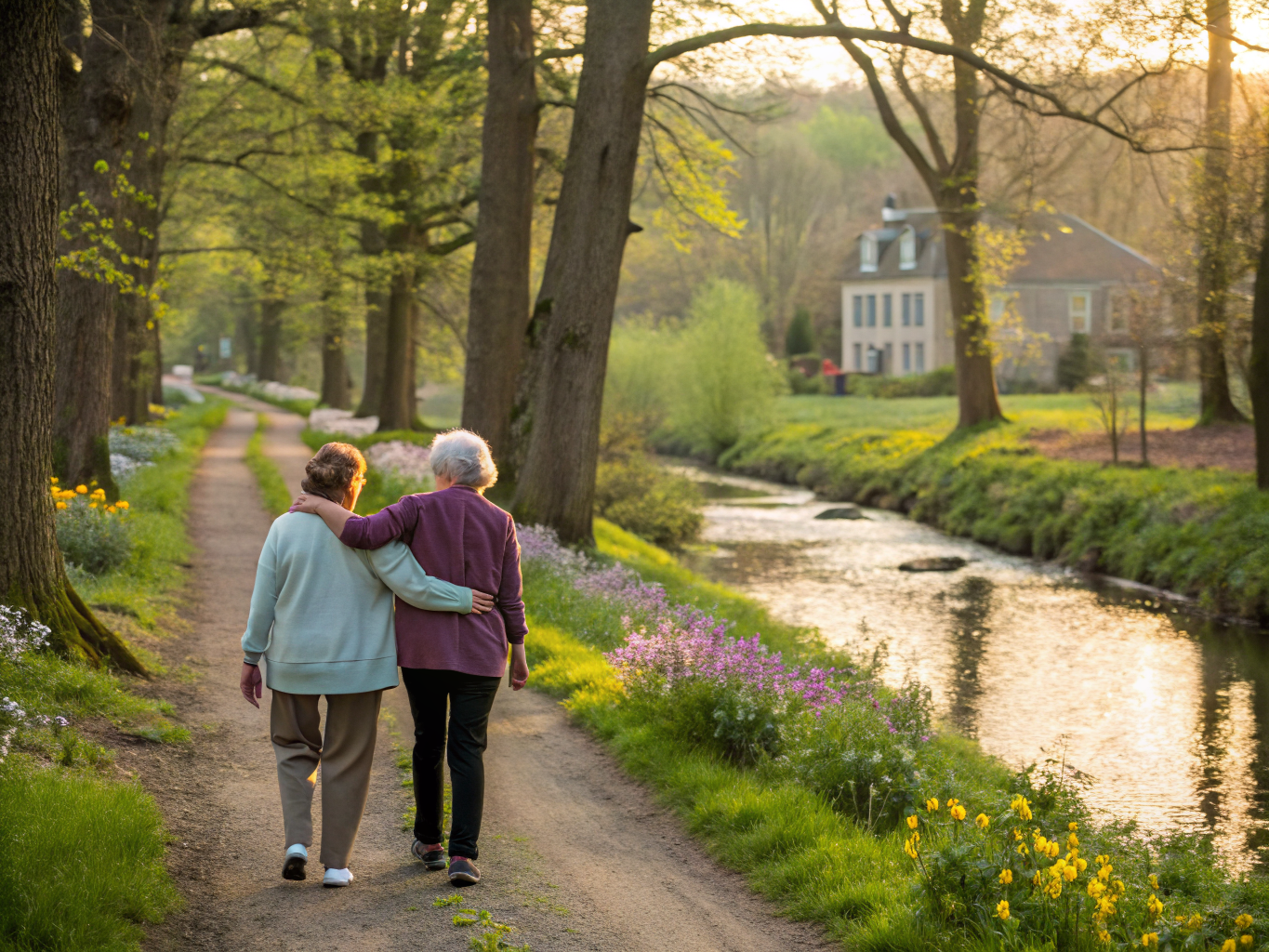 Home health aide providing care at The Lambertville Estate in Lambertville Hunterdon County NJ