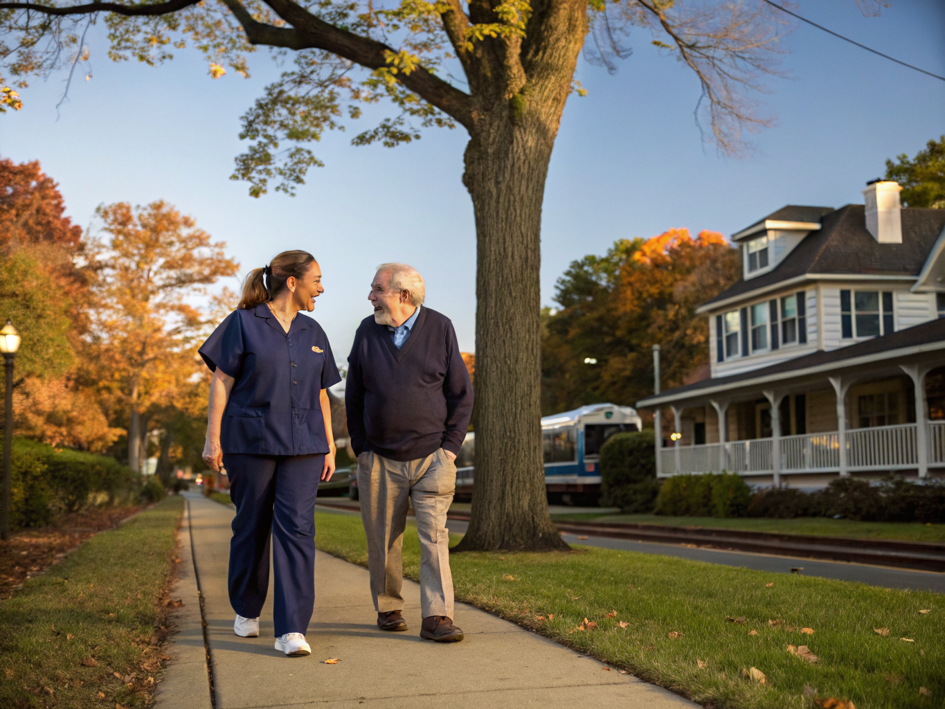 Home health aide providing care for senior homeowners aging in place in Whitehouse Station Hunterdon County NJ