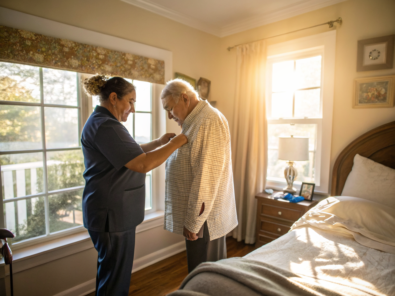 Live-In Care aide with a senior in Hackensack NJ Bergen County