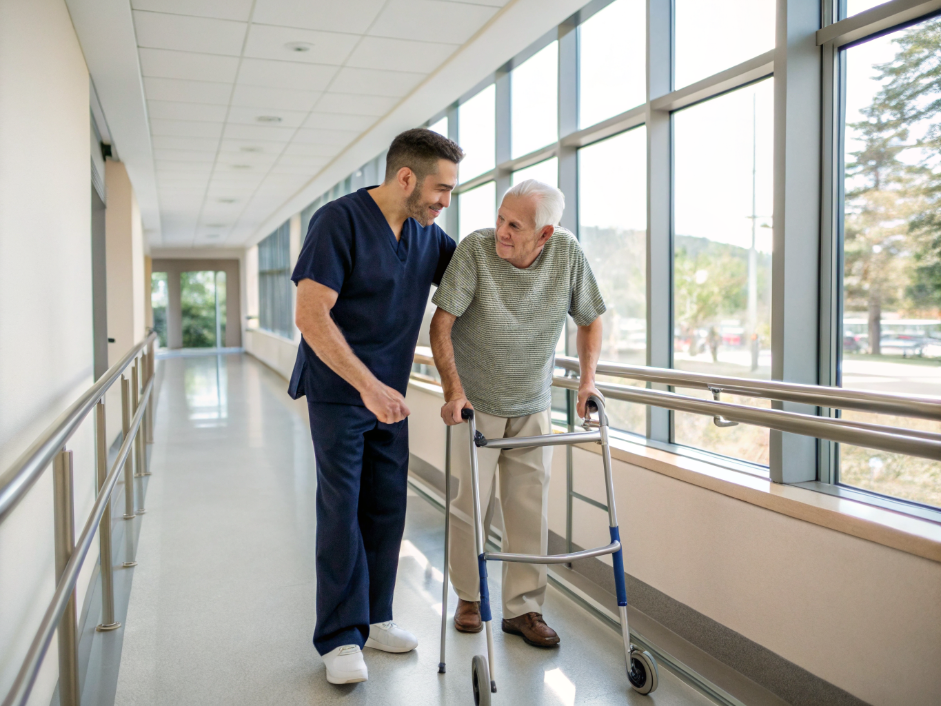 Home health aide providing care at Atrium Post Acute Care of Lawrenceville in Lawrenceville Mercer County NJ