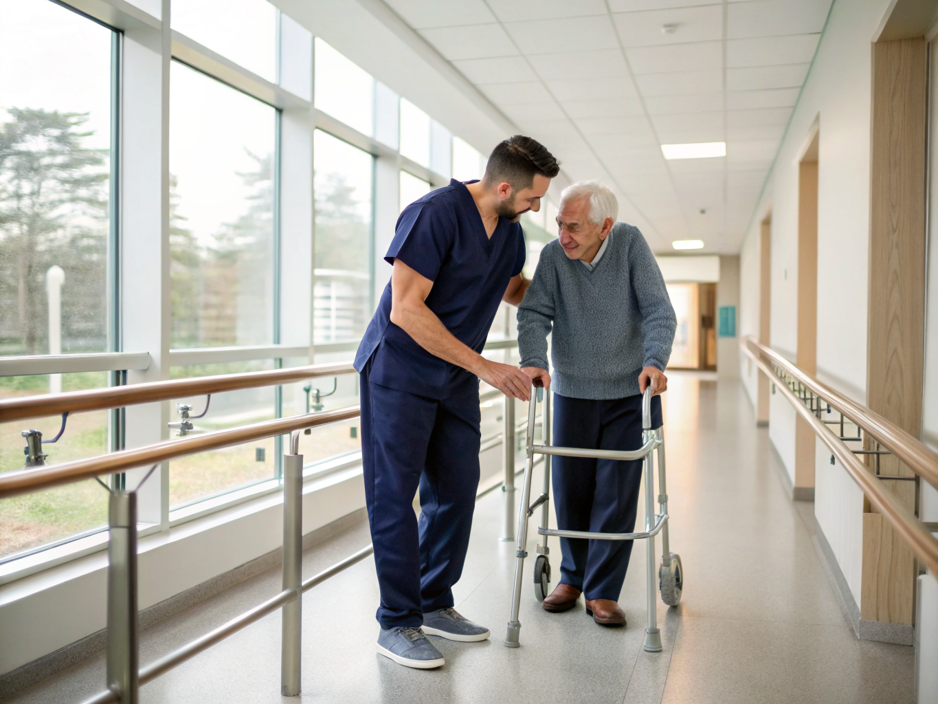 Home health aide providing care at Atrium Post Acute Care of Princeton in Princeton Mercer County NJ