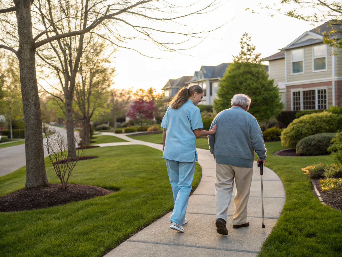 Home health aide providing care at Brookshire Estates in Robbinsville Township Mercer County NJ