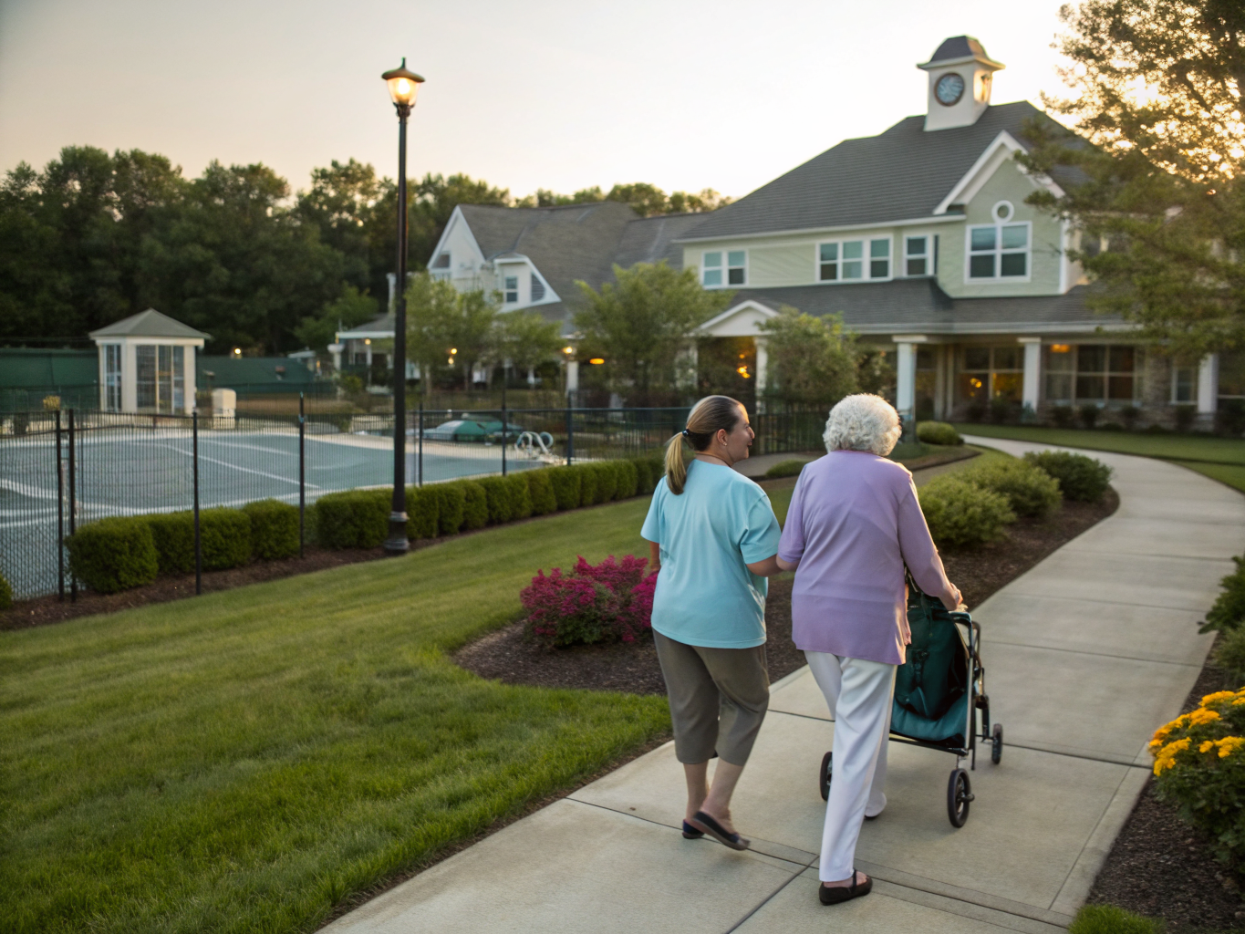 Home health aide providing care at Enchantment at Hightstown in Hightstown Mercer County NJ