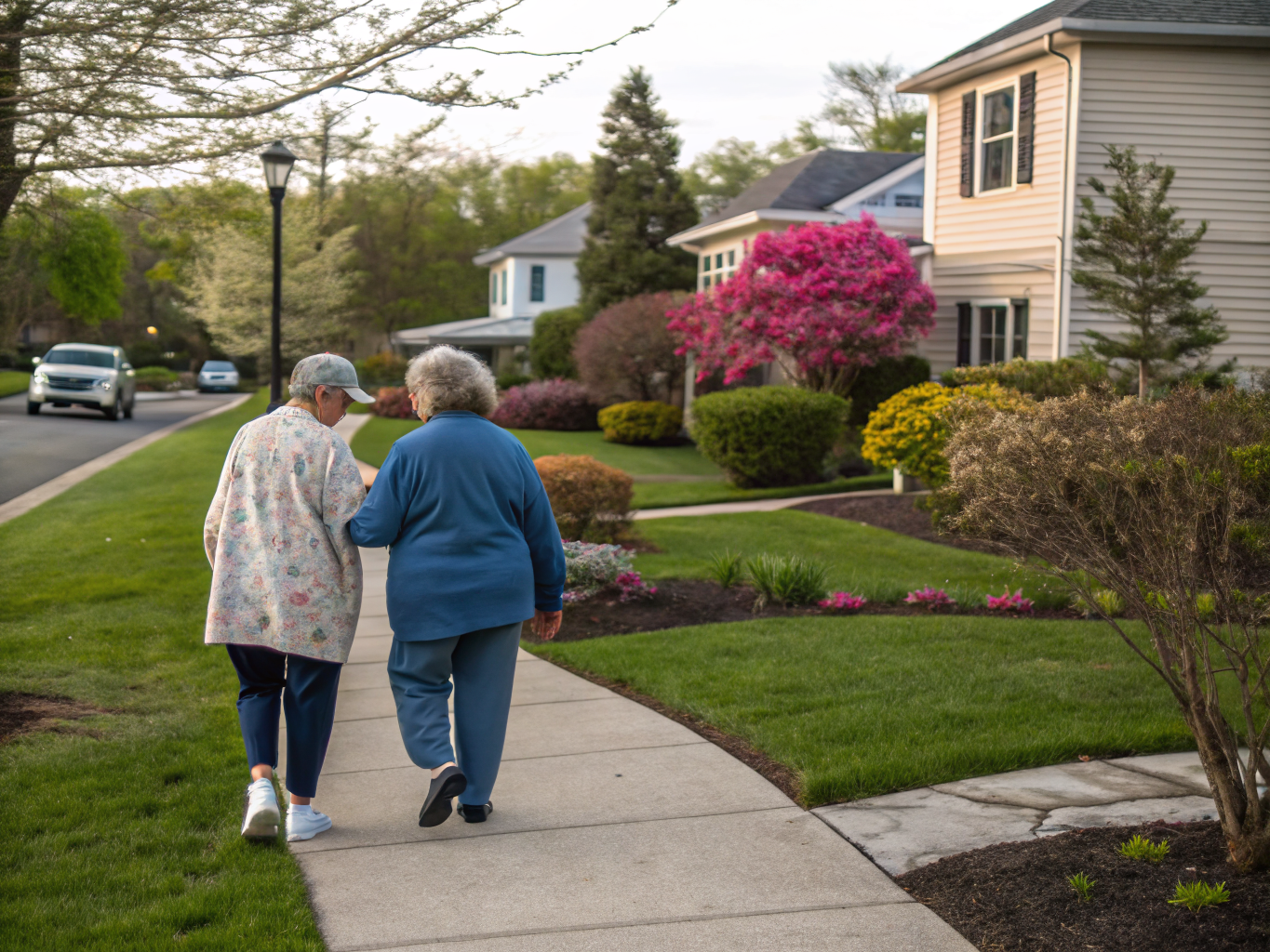 Home health aide providing care at Ewing Senior Residences in Ewing Township Mercer County NJ