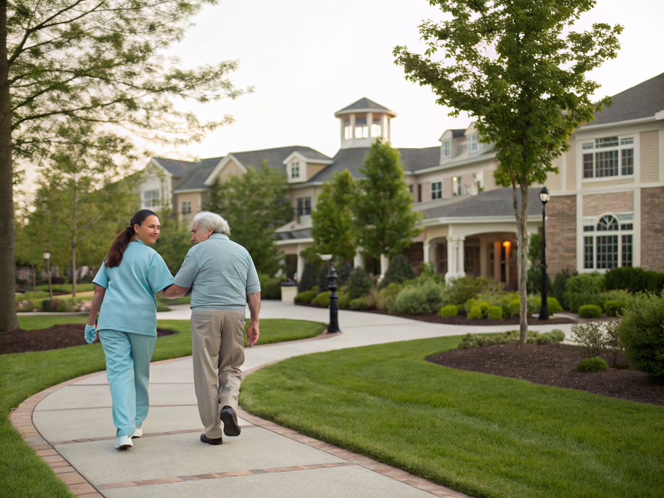 Home health aide providing care at Four Seasons at Brandon Farms in Pennington Mercer County NJ