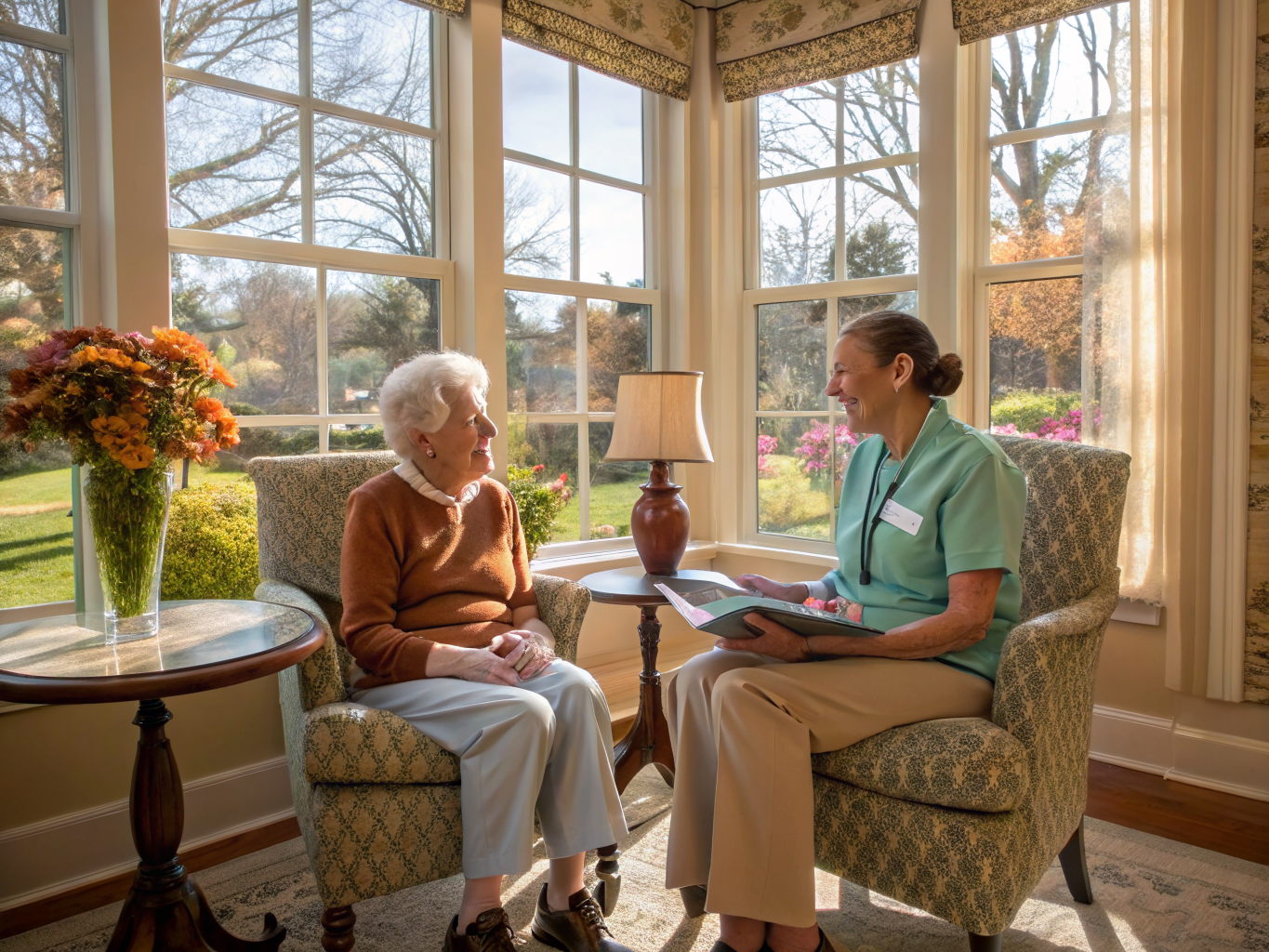 Home health aide providing care at Princeton Care Center in Princeton Mercer County NJ