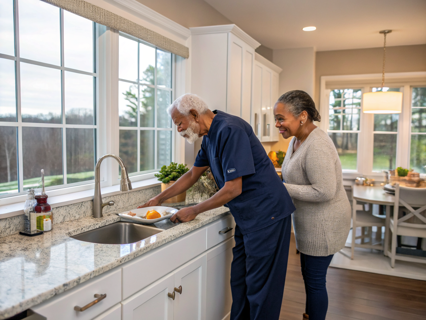 Home health aide providing care at Regency at West Windsor in West Windsor Mercer County NJ