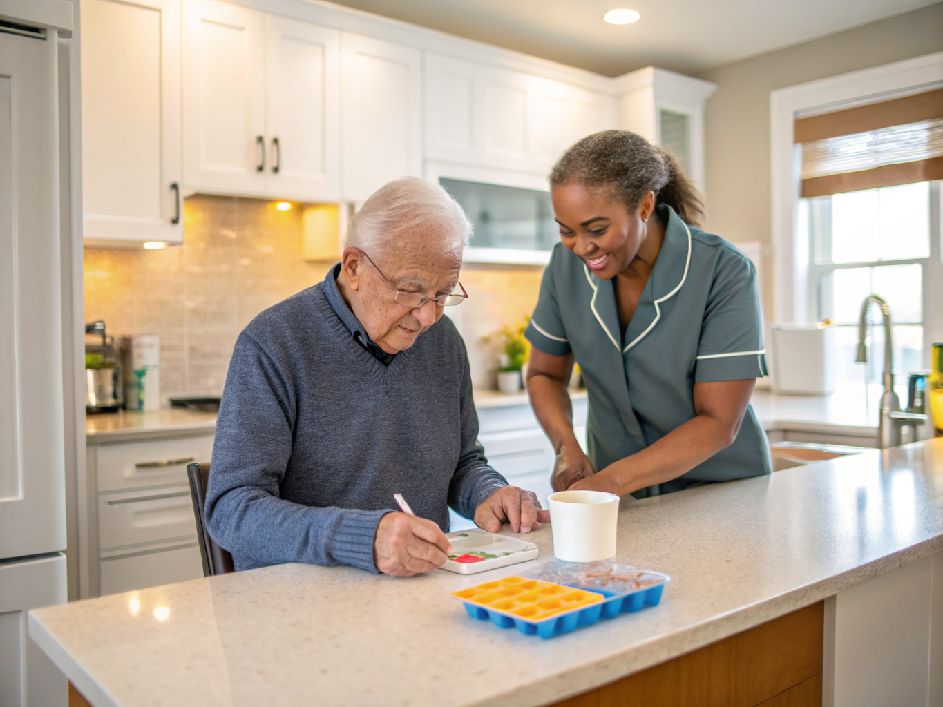 Home health aide at Village Court Senior Housing in Edison Middlesex County NJ