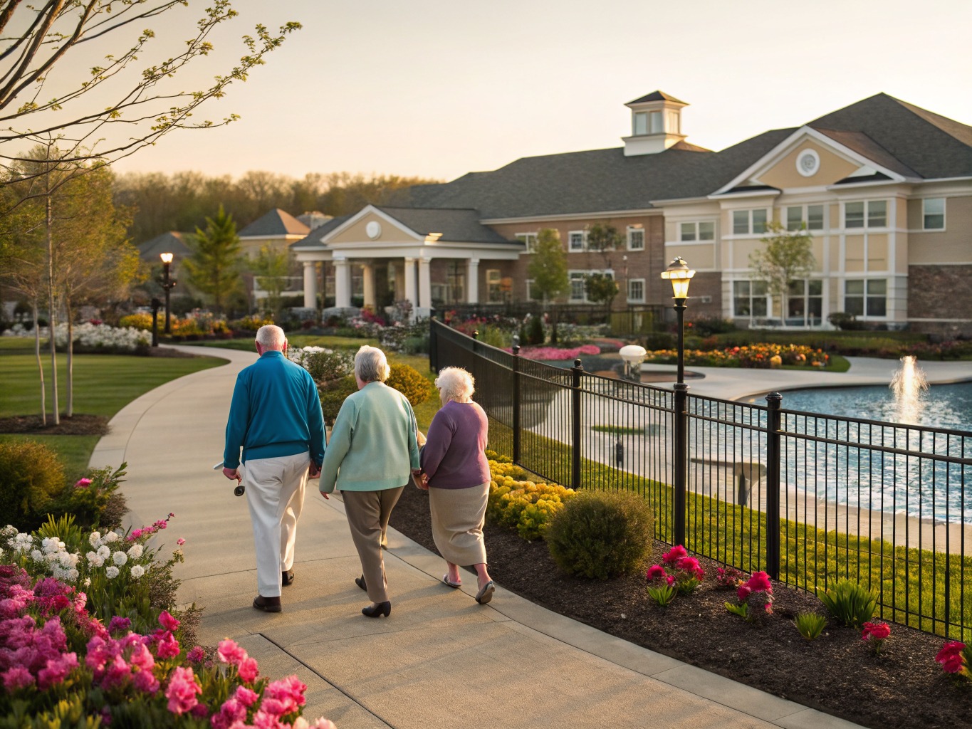 Home health aide providing care at Four Seasons at Wall in Wall Township Monmouth County NJ