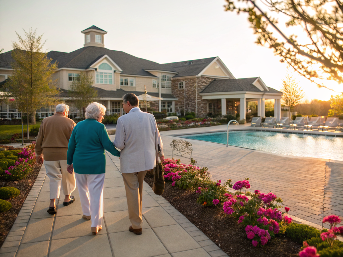 Home health aide providing care at Four Seasons at Colts Farm in Howell Township Monmouth County NJ