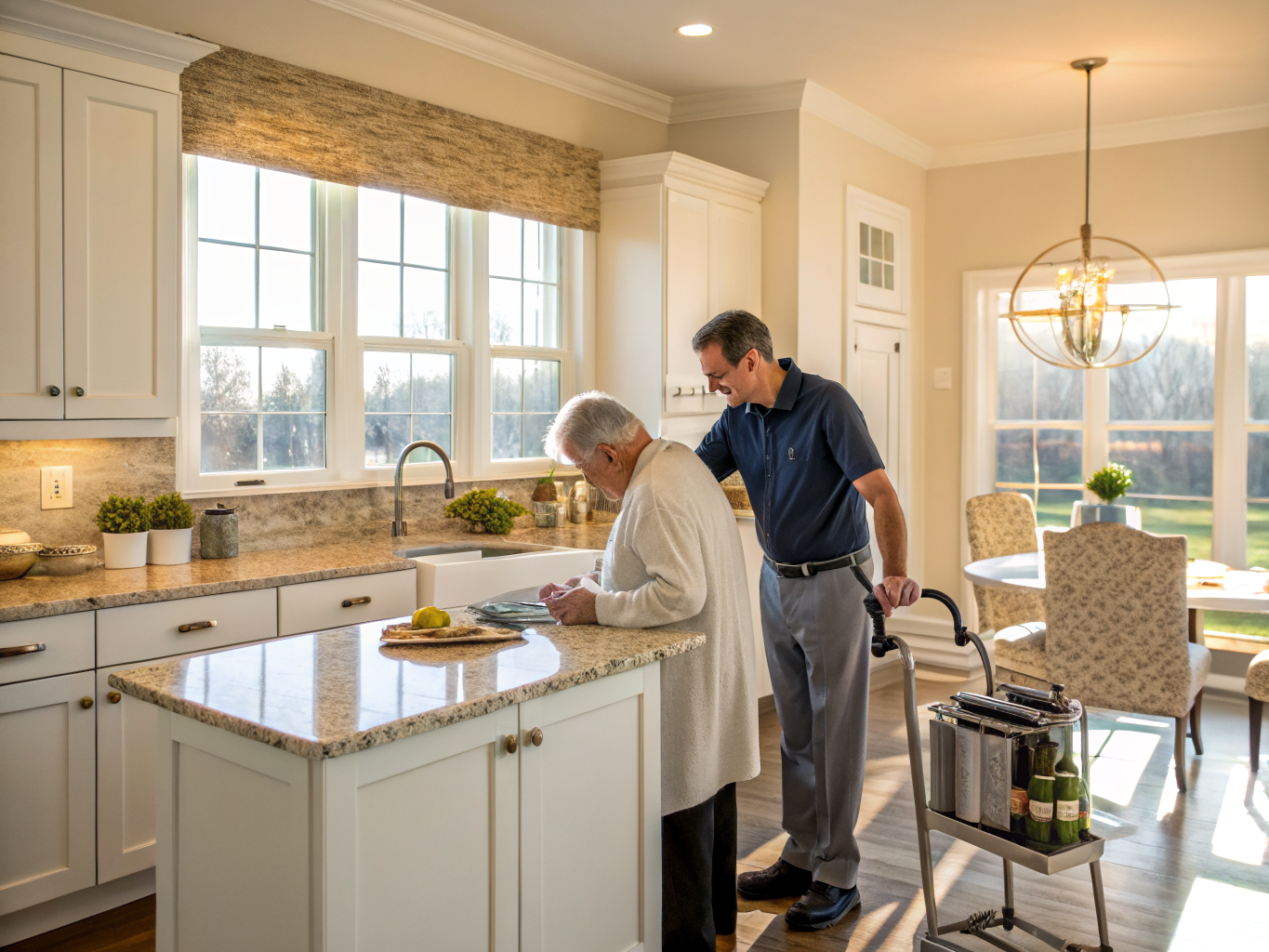 Home health aide providing care at Greenbriar Falls in Tinton Falls Monmouth County NJ