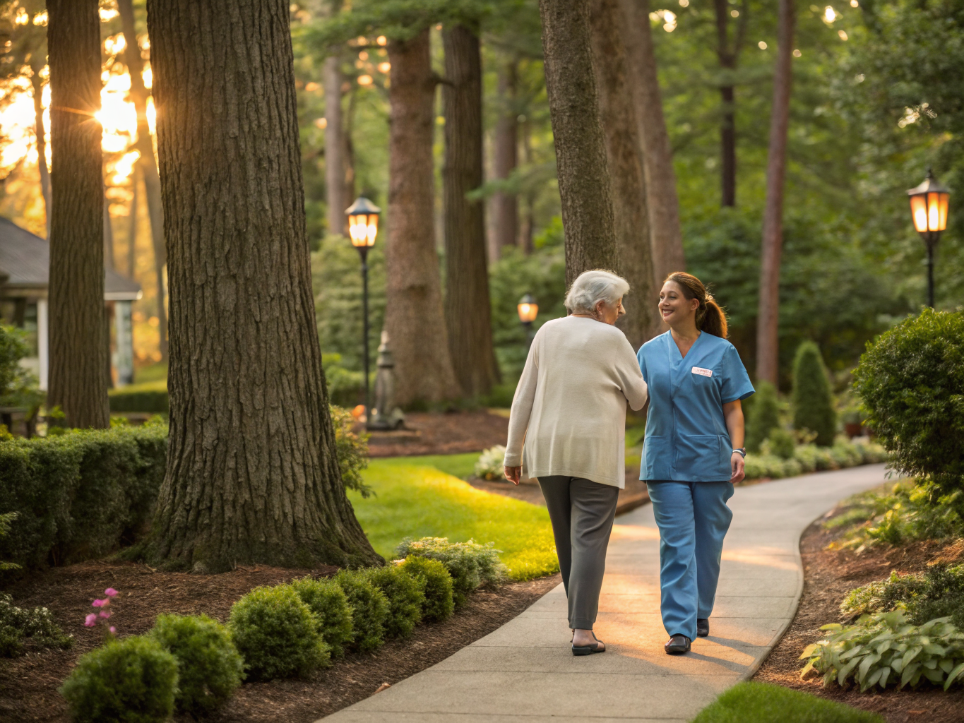 Home health aide providing care at Mira Vie at Manalapan in Manalapan Monmouth County NJ