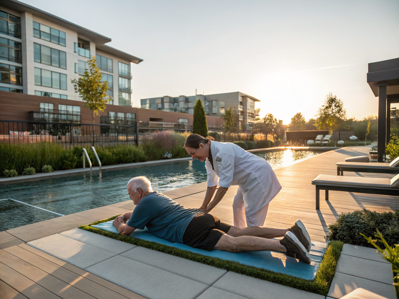 Home health aide providing care at Nobility Crest at Ocean in Ocean Township Monmouth County NJ