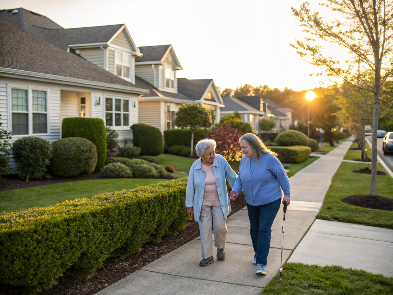 Home health aide providing care at Rolling Meadows at Wayside in Ocean Township Monmouth County NJ