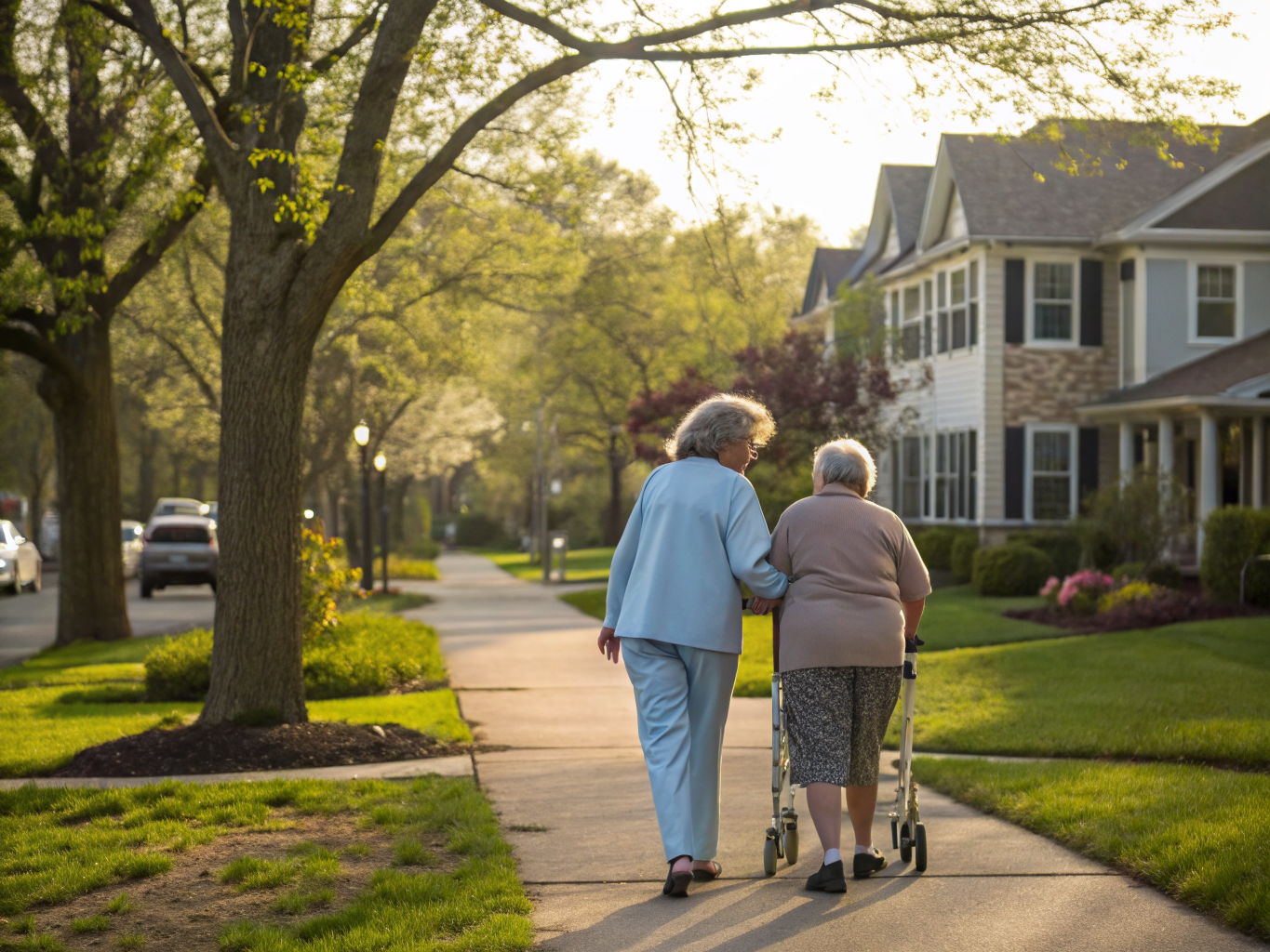 Home health aide providing care at Shady Oaks in Shrewsbury Monmouth County NJ