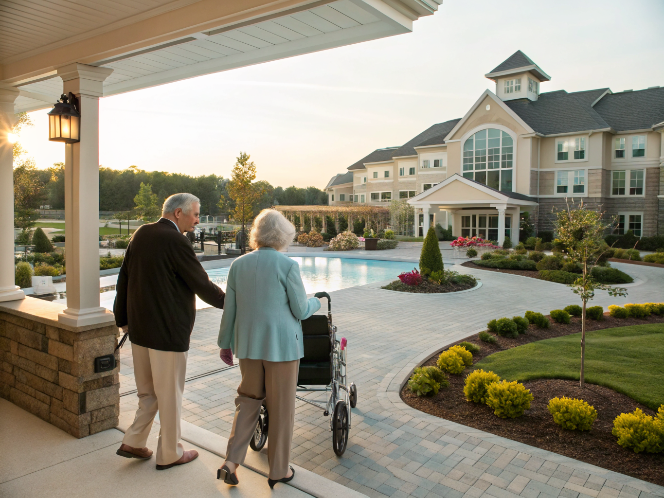 Home health aide providing care at The Brooks at Freehold in Freehold Township Monmouth County NJ