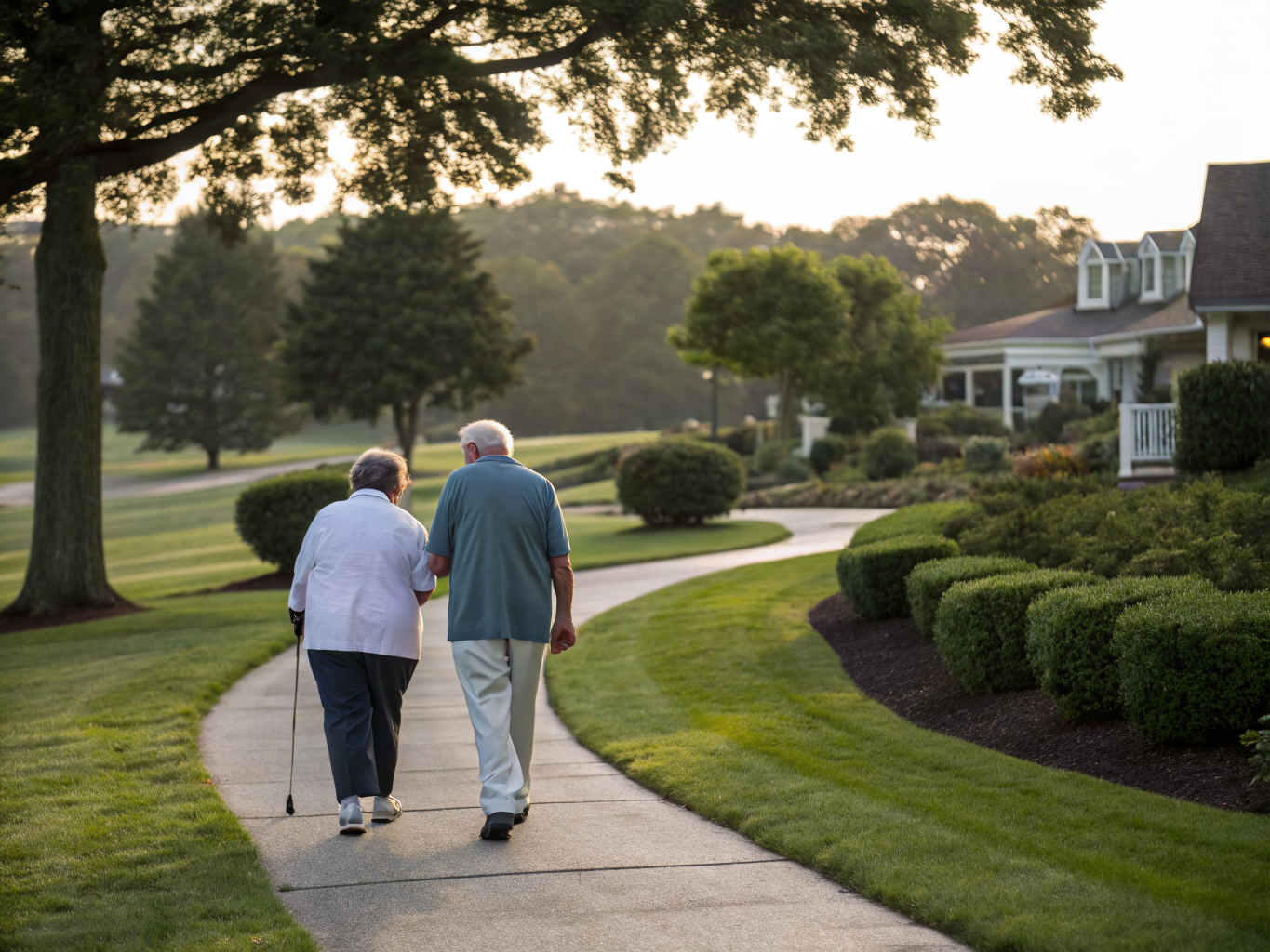 Home health aide providing care at Village Grande at Battleground in Manalapan Monmouth County NJ
