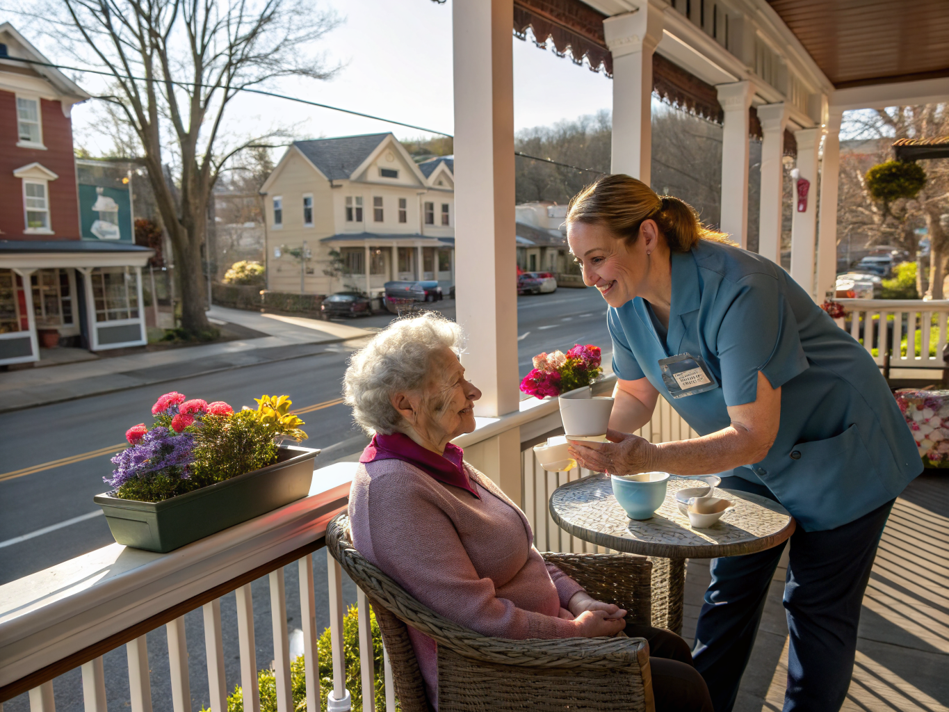 Home health aide at Chester Senior Housing in Chester Borough Morris County NJ
