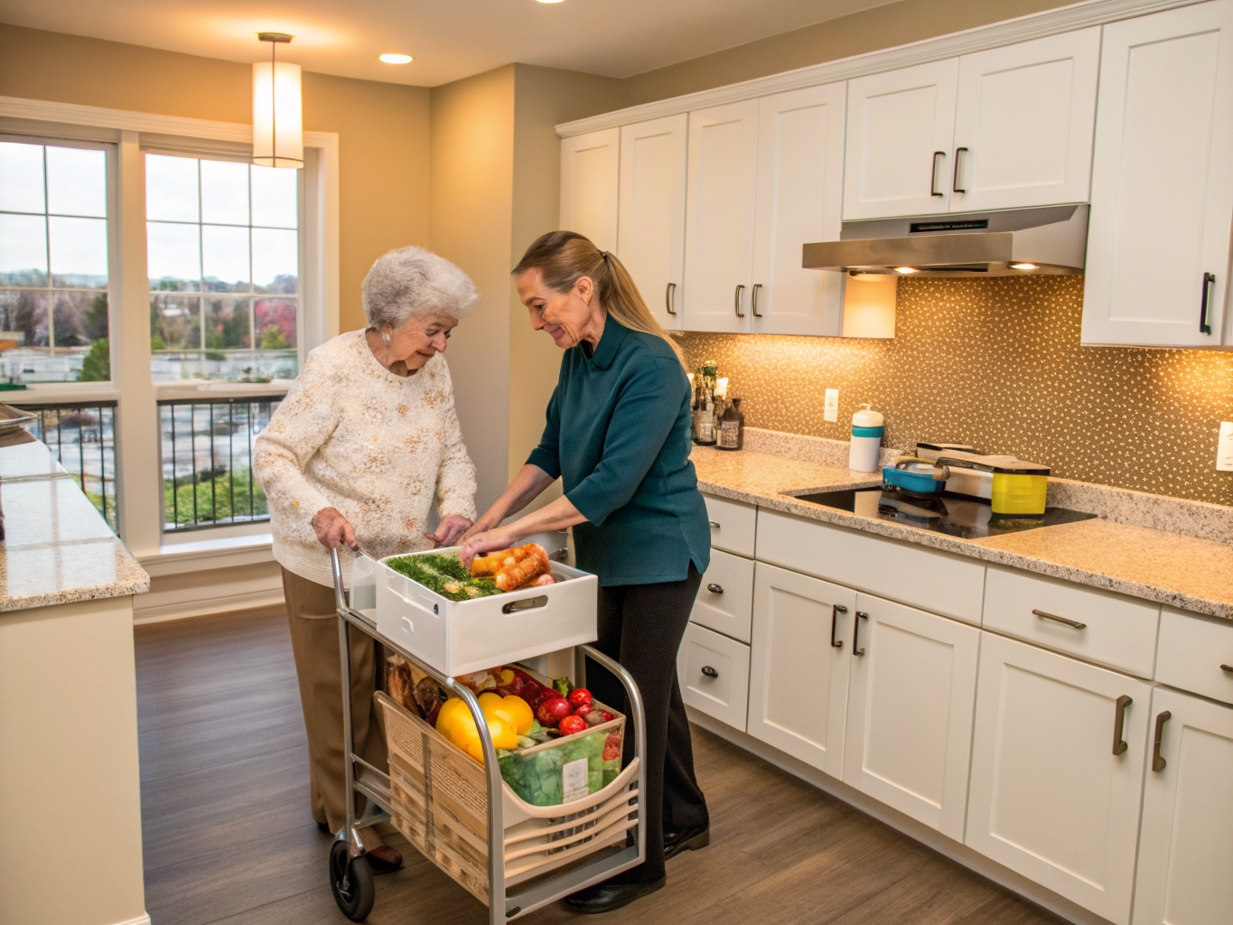 Home health aide at Morris County Housing Authority Senior Complex in Morristown Morris County NJ