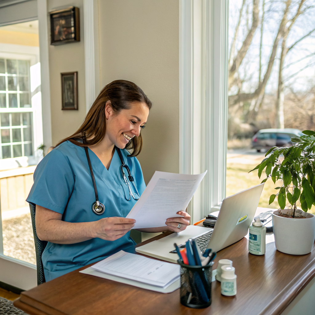 NJ home health aide reviewing career opportunities in New Jersey home care industry 2026
