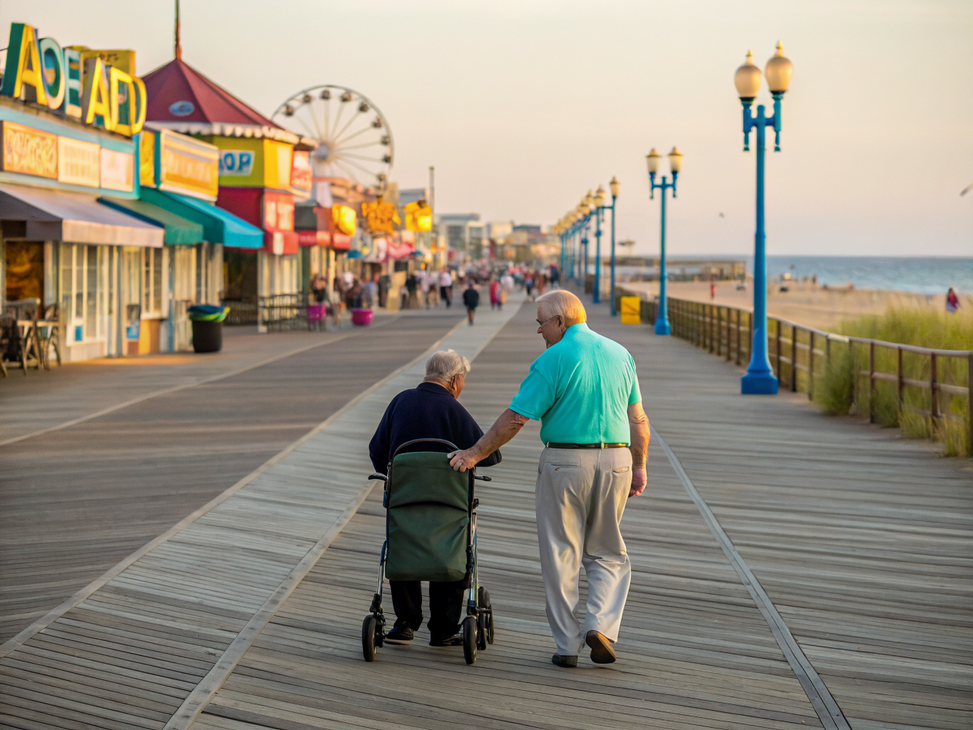 Home health aide providing care in Beach Haven on Long Beach Island Ocean County NJ