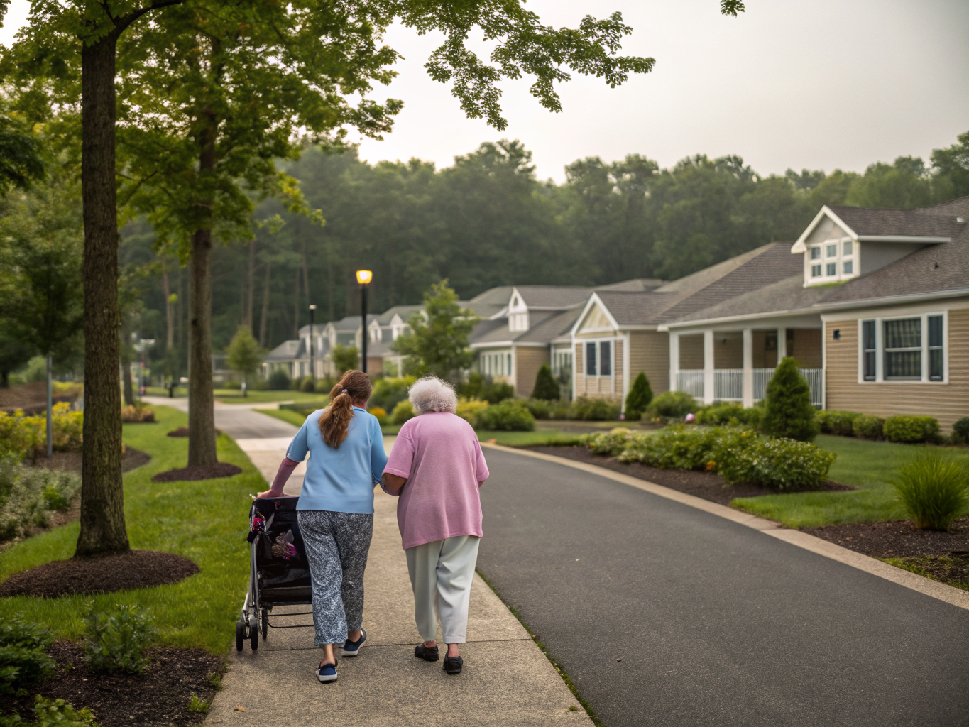 Home health aide providing care at Crestwood Village 5 in Whiting Ocean County NJ