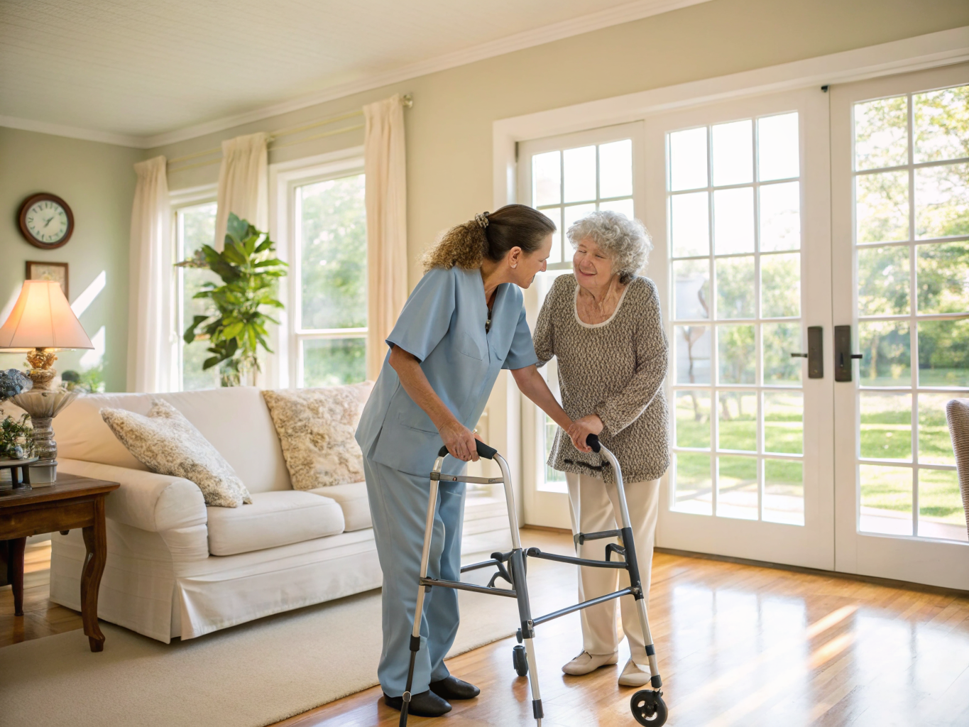 Home health aide providing care at Crestwood Village 6 in Whiting Ocean County NJ