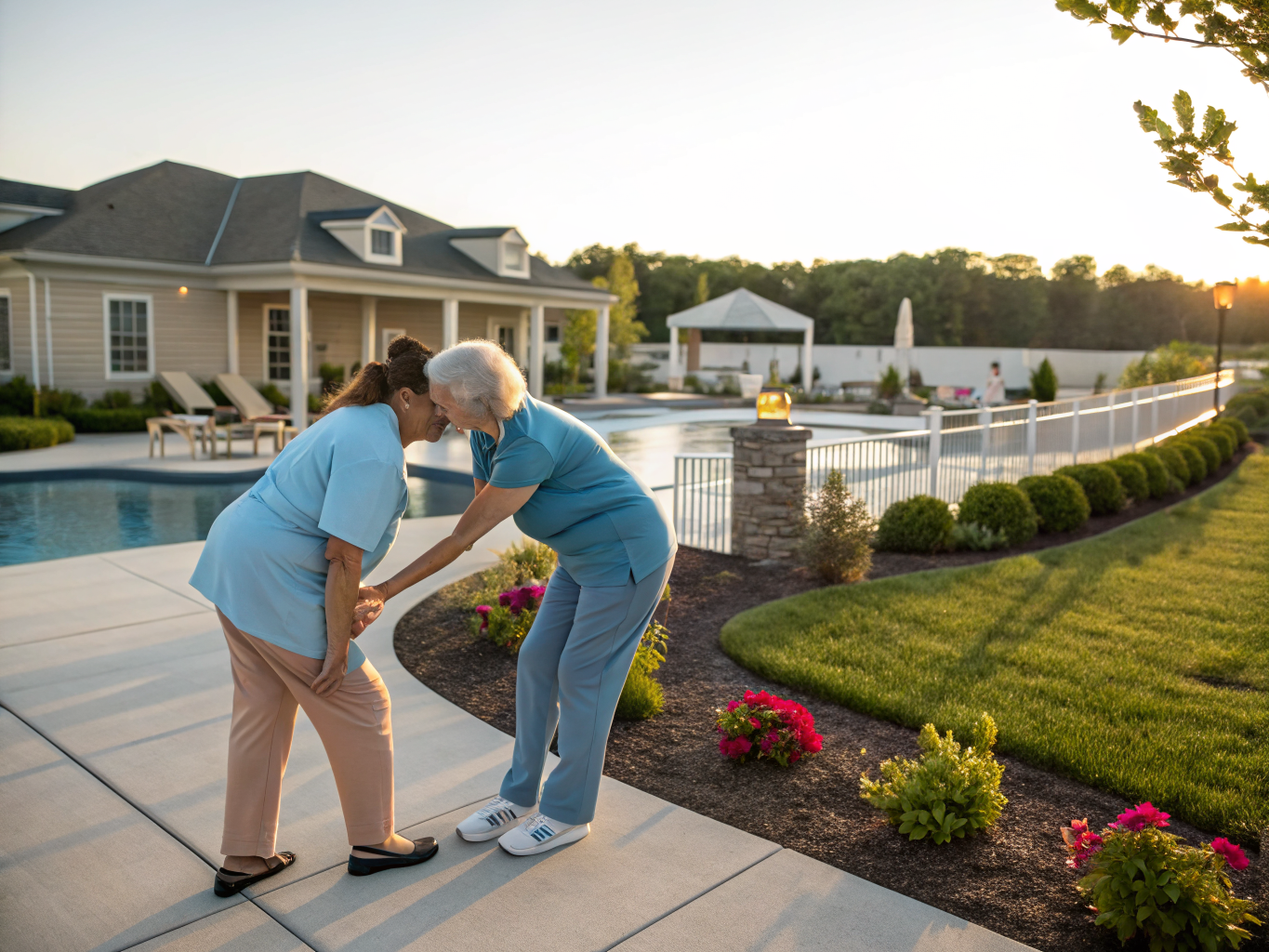 Home health aide providing care at Greenbriar I at Brick in Brick Ocean County NJ