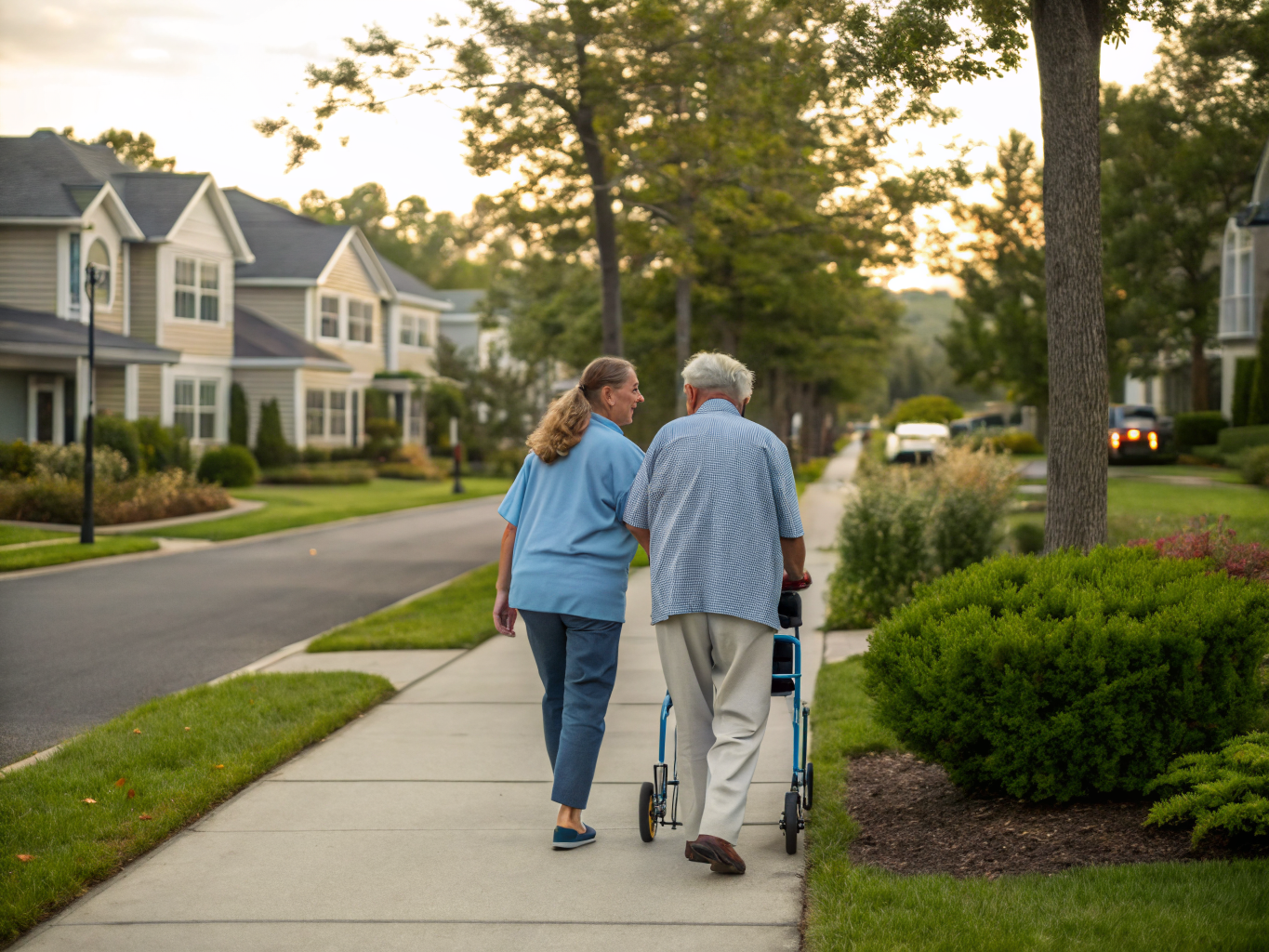 Home health aide providing care at Holiday City South in Toms River Ocean County NJ
