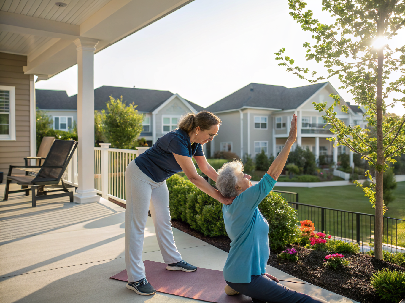 Home health aide providing care at Renaissance at Manchester in Manchester Township Ocean County NJ