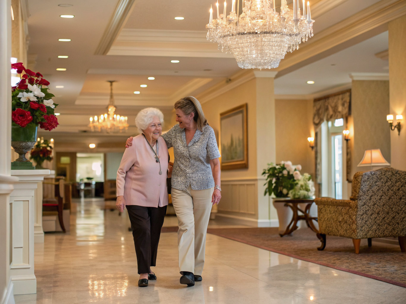 Home health aide providing care at The Residence at Toms River in Toms River Ocean County NJ