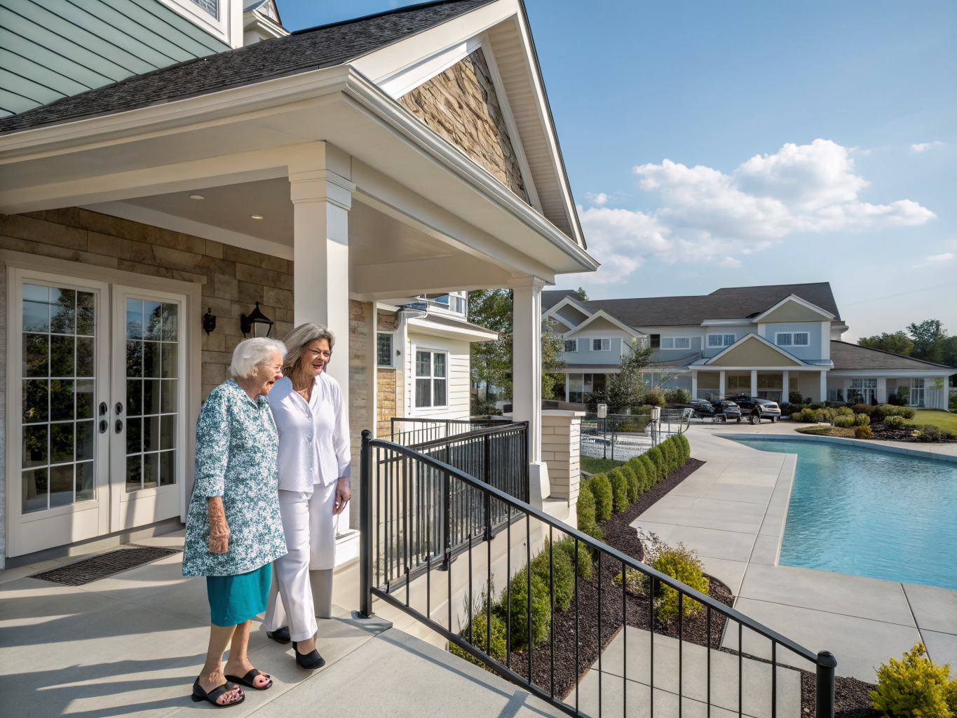 Home health aide providing care at Seacrest Pines in Barnegat Ocean County NJ