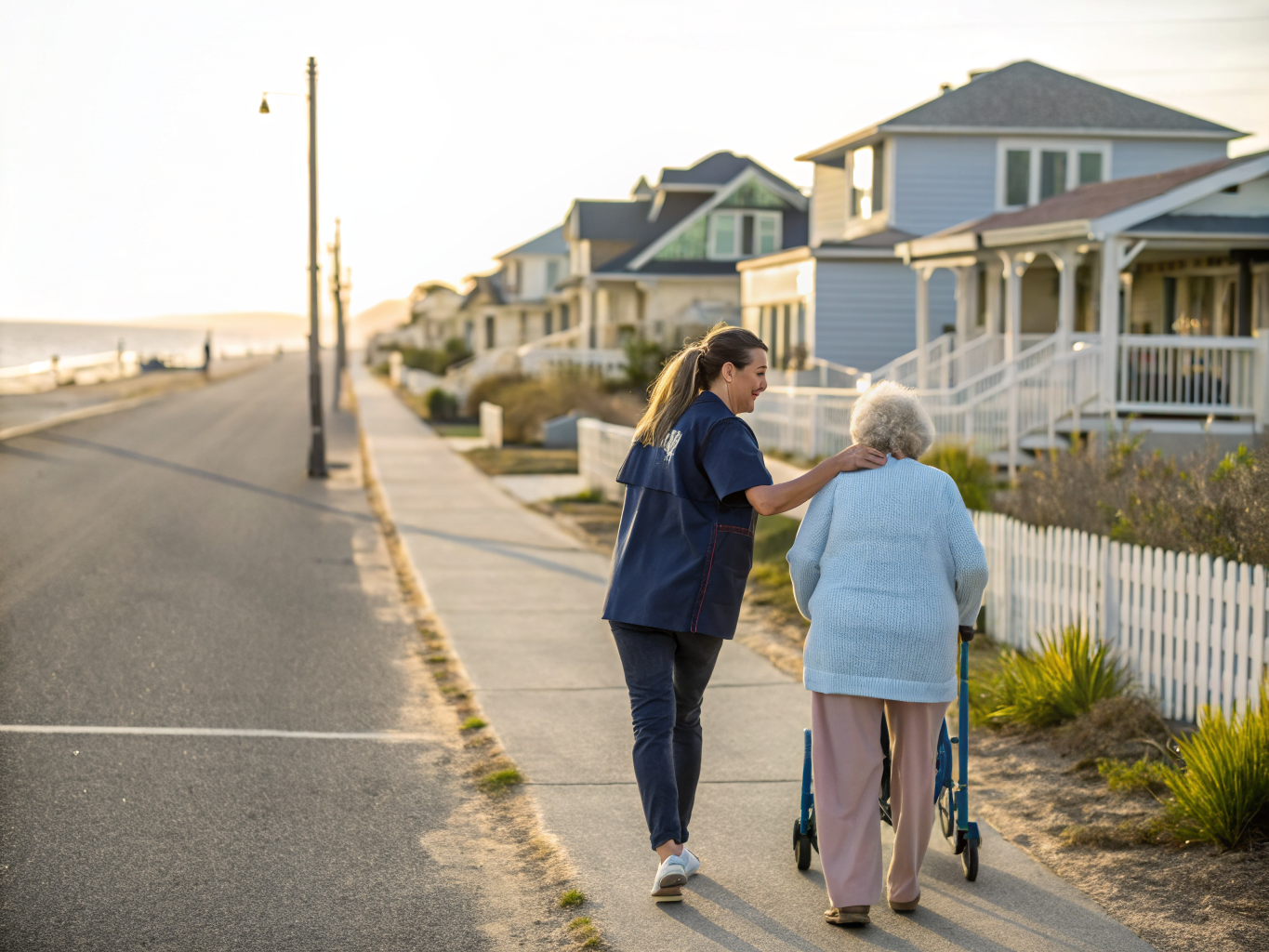 Home health aide providing care in Ship Bottom on Long Beach Island Ocean County NJ