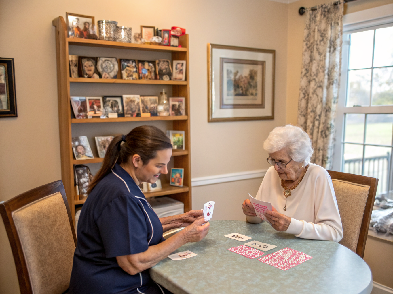 Home health aide providing care at Silver Ridge Park East in Toms River Ocean County NJ