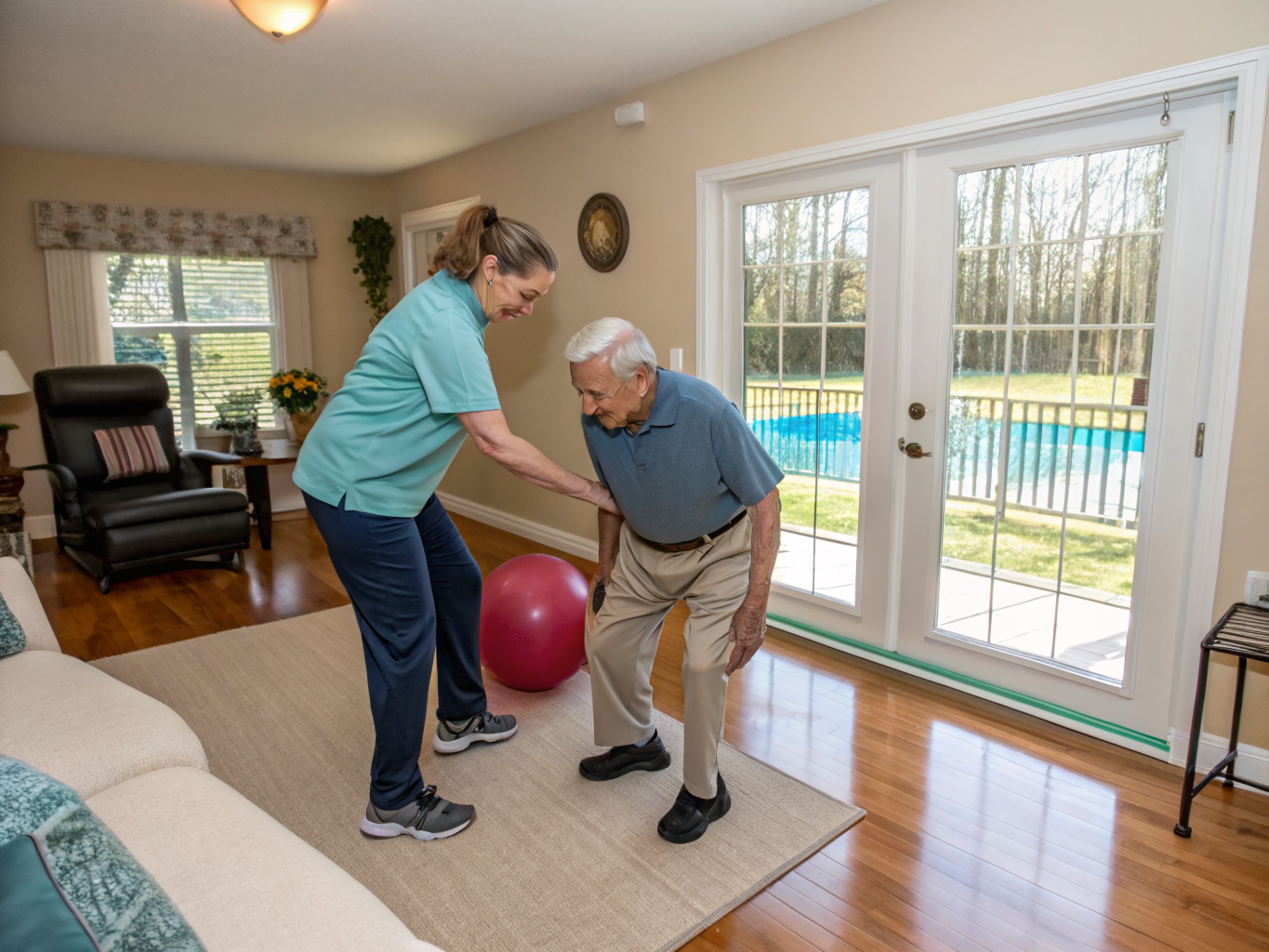Home health aide providing care at Silver Ridge Park Westerly Extension in Toms River Ocean County NJ