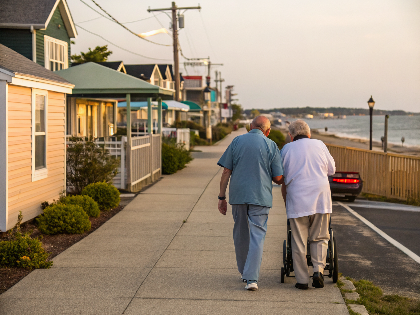 Home health aide providing care in Surf City on Long Beach Island Ocean County NJ