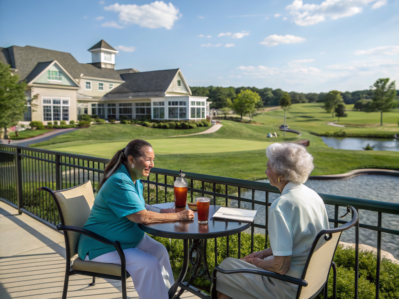 Home health aide providing care at Westlake Golf and Country Club in Jackson Ocean County NJ