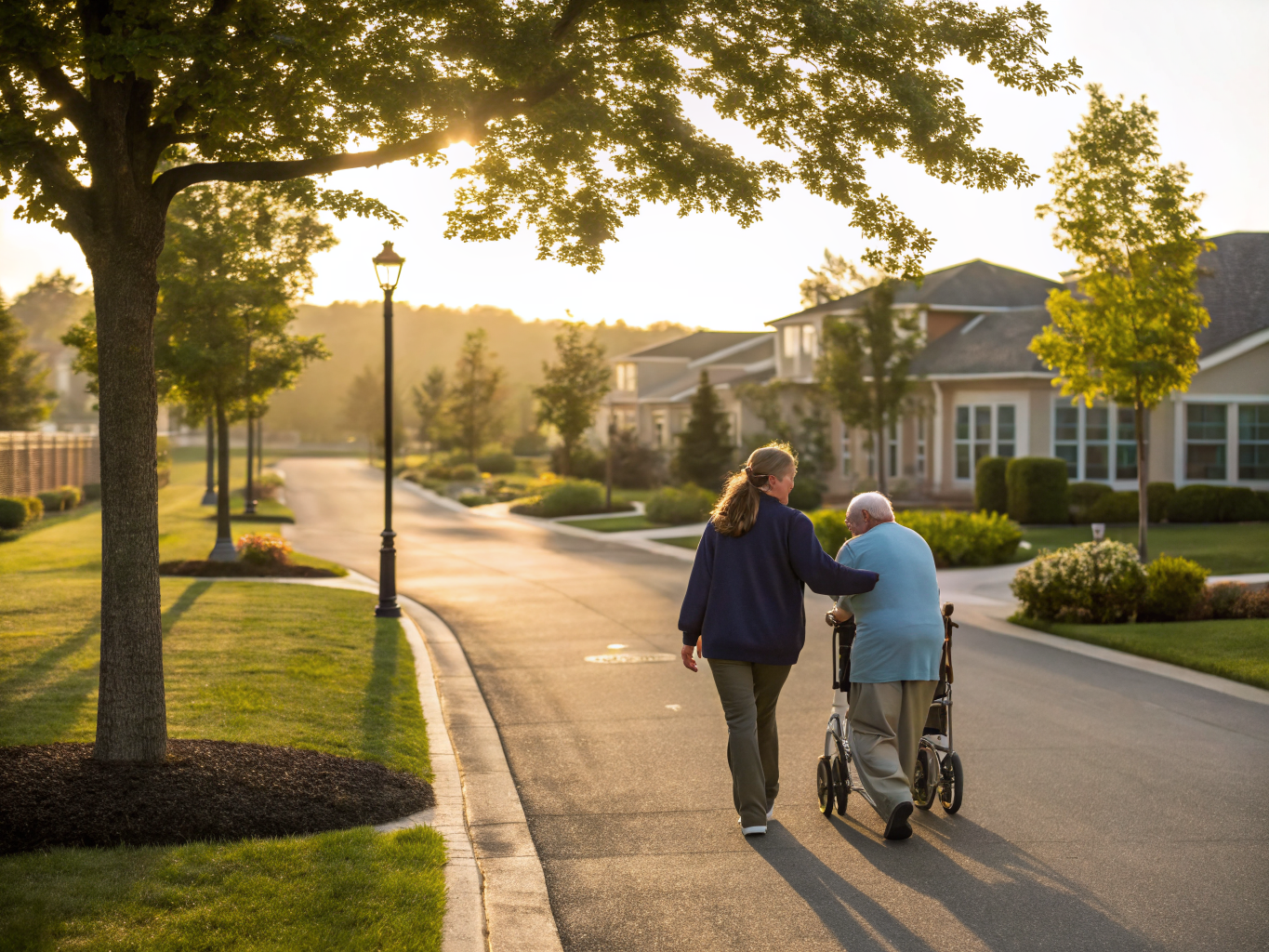 Home health aide providing care at Winding Ways in Jackson Ocean County NJ