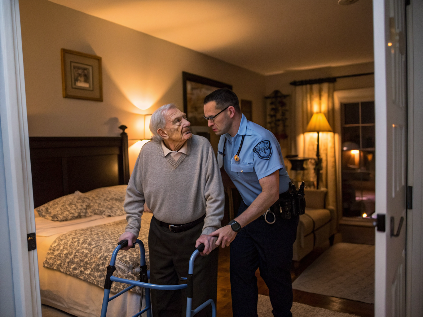 Overnight care aide awake at night with a senior in Brick NJ Ocean County