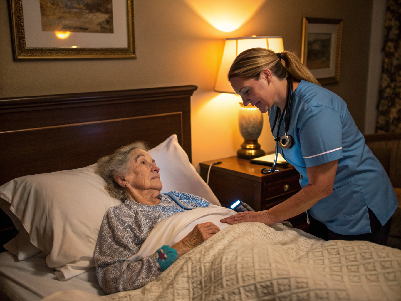 Overnight care aide awake at night with a senior in Manchester/Whiting NJ Ocean County