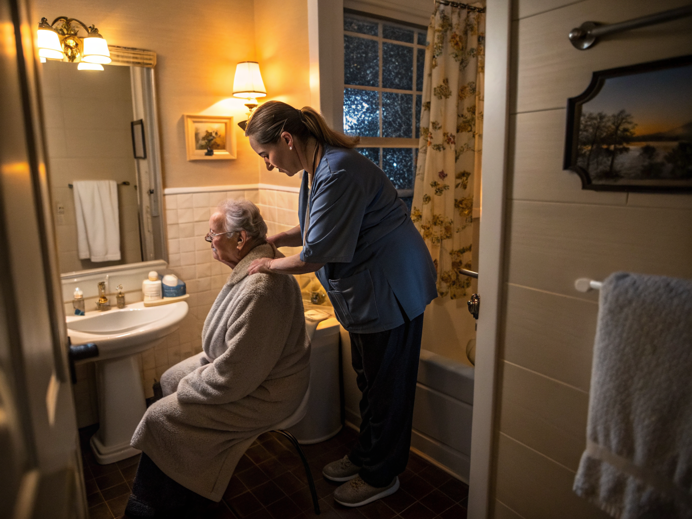 Overnight Care aide with a senior in Ridgewood NJ Bergen County